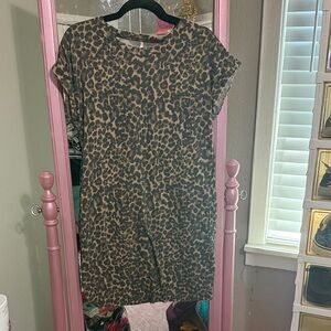 KLD Leopard Print Mini Dress